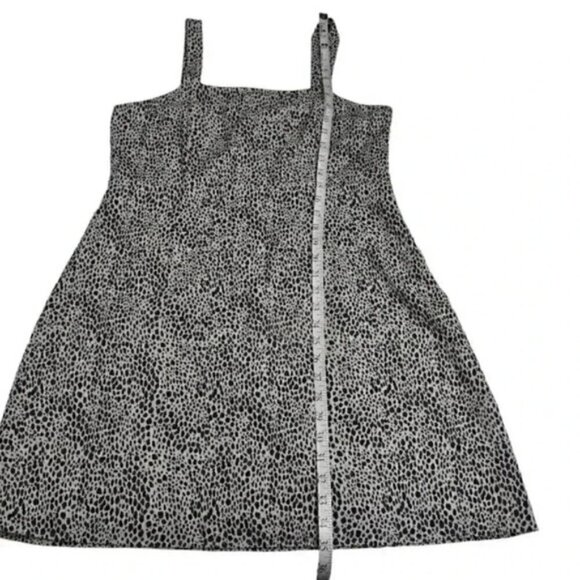 American Eagle Leopard Animal  Print Dress Jumper Brown Cream Size Large - Picture 11 of 12